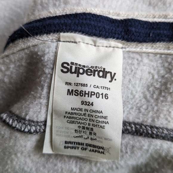Superdry XL grey athletic fit sweatshirt - Picture 10 of 10